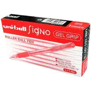 Uni-Ball Signo Gel Grip Gel Pen Red 12 Pack
