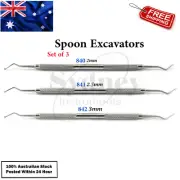Spoon Excavator Restorative Tooth Cavity Carious Decay Root Canal Curettes Lab