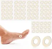 75pcs Corn Cushions, Corn Pads for Toes Latex Sponge Foot Callus Pads Self-Adhesive Foot Care Cushions Corn Protectors for Men Women Feet Toes (Large Oval)