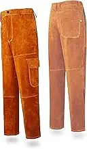 ONETIAN Leather Sweat Pants Heat and Flame Resistant High Performance Protection for Industrial Tasks