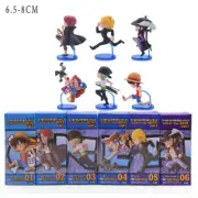 6pcs/set One Piece Figures PVC Action Model Dolls Figure Luffy Boa Chopper Zoro