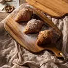 Charcuterie Boards Solid Wood Cutting Board Long-handle Cheese Board Steak