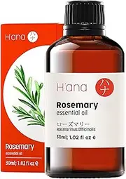 [H'ana] Rosemary Essential Oil - 100% Pure Rosemary Oil for Hair, Skin, Scalp, Diffuser and Aromatherapy - with a Strong, Refreshing Scent (30ml)