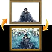 FunLake Attack on Titan LED Art - Levi Ackerman Edition, USB Powered, 3 Lighting Modes, Illuminate with Wings of Freedom (Levi·Ackerman)