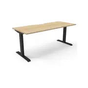Rapidline Boost Static Single Sided Workstation 1800W x 750D x 730mmH Oak/Black|AFRDI