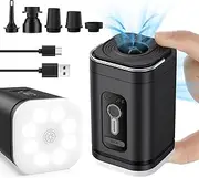 Electric air Pump for Inflatables, Portable Air Pump 4.0 kPa, 2400mAh Rechargeable Mini Pump with Led Light, Quick Inflate Deflate for Air Mattress Couch Pool Floats,Vacuum Bags,Yoga Exercise Ball