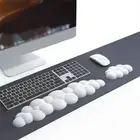 Non-Slip Keyboard Mouse Pad PU Wrist Rest Mice Mat Cloud Shape Wrist Support