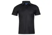 Winning Spirit Mens CoolDry Polo Shirt PS81 - Black