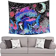 Mushroom Indian Tapestry | Indian Printed Wall Art, Wall Decoration Tapestries - Tapestry Colorful Mushroom Tapestry for Living Room Bedroom