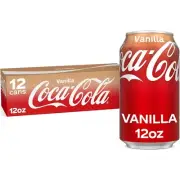 Coca-Cola Zero Sugar Vanilla Soda Pop, 12 fl oz, 12 Pack Cans