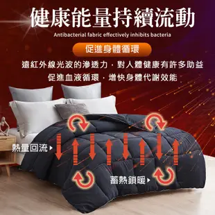 【床寢時光】石墨烯遠紅外線能量保暖發熱被/可水洗棉被(3色任選)