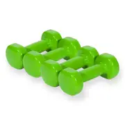 4x Vinyl Dipped Weighted Dumbbell 1.5kg Home Gym Training Workout Fitness Set