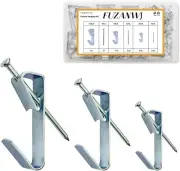 117Pcs Photo Picture Hangers Hanging Kit 3 Size Picture Hooks for 30/50/100lbs