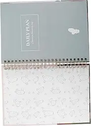 OFFSCH Undated Spiral Notebook Portable Planner with Chic Design for Students Professionals Easy to Write Eye Catching Cactus Cover