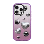 iPhone 16 Pro Impact Case MagSafe Compatible Chrome Love