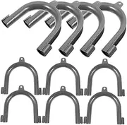 FONDOTIN 10pcs U Bracket Washing Machine Drain Hose Holder Clip Durable Drain Hose Guide Assembly for Easy Installation Fit for Various Washing Machines