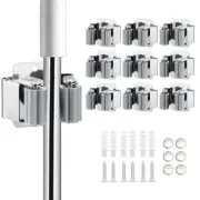 9PCS Broom and Mop Holder Heavy Duty Garden Tool Organizer Rack Rake and Shov...