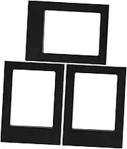 EPIGEIST 3pcs 3 Inch Photo Frame Refrigerator Magnet Photo Frames for Fridge Magnetic Photo Frame Wallet Size Photo Frame Magnetic Photo Sleeve Frame Mini Frames Magnet Frames Black Acrylic