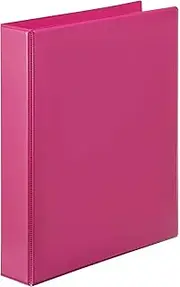Marbig A4 Clearview Insert Binder, 2D Ring 25 mm, Pink