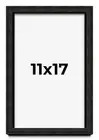 11x17 Shadow Box Black Rustic Barnwood Display Frame | 1.125 Inch Deep | 0.875