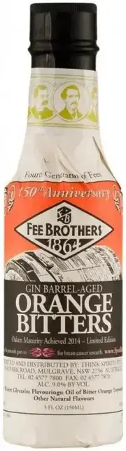 Fee Brothers Gin Aged Orange Bitters 150ml