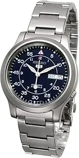 [Seiko import] [reverse imports] SEIKO import SNK807K1 Military navy metal belt Automatic Simple package goods]