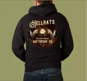 HELLRATS MOTORING OIL. HOODIE