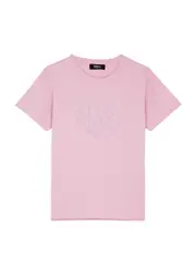 Versace Kids Logo-embellished Cotton T-shirt (8-14 Years) - Pink Light - 10YR (10 Years) 10YR (10 years)