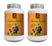 muscle gain - AMINO ACIDS 2200mg - BCAA - 2 Bottles 300 Tablets