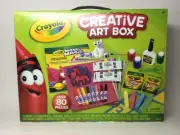 Crayola Creative Art Set Box Over 80 Pieces Drawing Painting Model Magic School