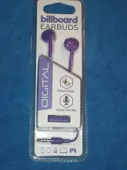 Billboard BB256 Earbud Headphones Purple, New!