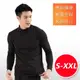 3M吸濕排汗技術 保暖衣 發熱衣 台灣製造 男款半高領 黑色-網