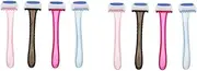 minkissy 2sets Facial Hair Epilator Compact Hair Shaver for Women Manual Razor Trimming Tool Reusable Shaver 4pcs*2