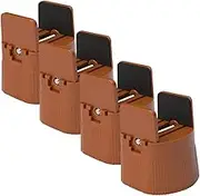 TEHAUX 4pcs Adjustable Furniture Risers Non Slip Feet Pads for Bed Sofa Table Durable Plastic Levelers for Floor Protection and Stability Height