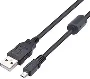 Adhiper USB Cable UC-E6 UC-E16 UC-E17 8pin Data Cable Compatible with Nikon D5500 D5300 D5200 D5100 D5000 D3200 D3300 D750 D7200 D7100 Nikon CoolPix S3300 B500 P510 P520 P500 (1M / Black)