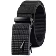 Men's Belt Automatic Metal and Nylon Buckle Casual Sports Outdoor Work Belt