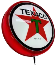 TEXACO Motor Oil LED Bar Lighting Wall Sign Light Button RED