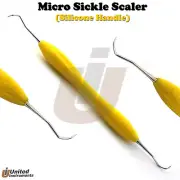 Dental Micro Sickle Scaler MS-P Silicone Coated Handle Tartar Remover Calculus