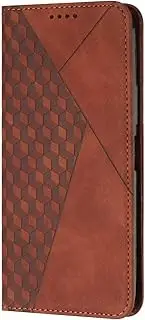 [YBROY] Case for Motorola Edge 30 Fusion, Magnetic Flip Leather Premium Wallet Phone Case, with Card Slot and Folding Stand, Case Cover for Motorola Edge 30 Fusion.(Brown)