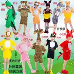 小藍書【兒童萬聖節服裝】 兒童表演服 動物服 長頸鹿河馬鱷魚企鵝小鹿獅子熊貓豹子卡通表演服