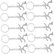 Milisten 10pcs Unique Football Sport Keychains Stylish Decorative Pendants for Bags Backpacks Sports Lovers Eye Catching Key Chain Decorations