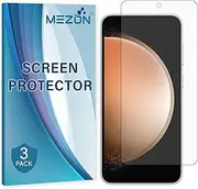 [MEZON] [3 Pack] Ultra Clear Screen Protector Film for Samsung Galaxy S23 FE (6.4") – Case Friendly, Shock Absorption (Galaxy S23 FE, Clear)