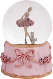 Ballerina Snow Globe Plays Swan Lake Ballet Tune,Christmas Music Snowglobes Ball