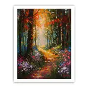 Forest Framed print Art Poster for Living room