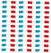 60pcs 3D Red and Glasses 3D Glasses Lens Theater Kids Frame Stereoscopic Large Clear Glasses 3D Eyeglasses 3D Viewing Glasses Home Cinema Accessories 3D Movie Glasses Paper
