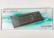 Logitech K120 Plug and Play Corded USB Keyboard NEW