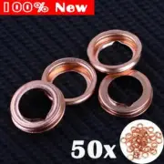 50PCS Oil Drain Plug Gasket 1102601M02 Copper Oil Crush Washers Pan For Nissan