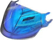 for OF562 Unisex Motorcycle Helmet Visor Lens Half Face Motorbike Helmet Lens Visor Windshield Protective Cover Replacement Flip Up Face Visor Lens(Blue)