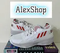 在飛比找Yahoo!奇摩拍賣優惠-艾力克斯 ADIDAS DAME 8 男 GY0384 白紅