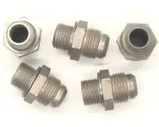 Parker 10-8 50F X-S zinc nickel plated flare tube to SAE ORB Adapter (5 pack)